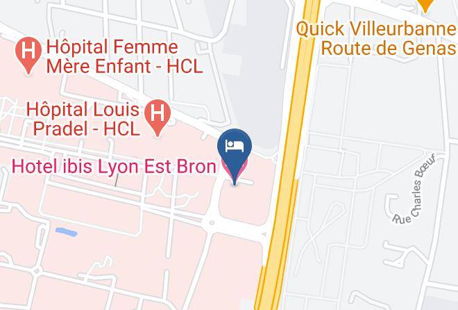 Rhone - Hotel Ibis Lyon Est Bron Maps