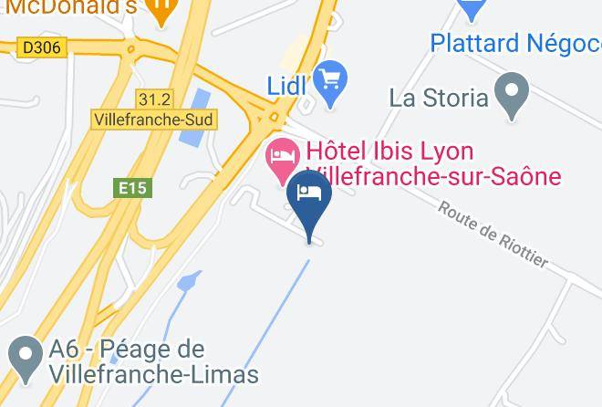 Rhone - Hotel Ibis Budget Lyon Villefranche Sur Saone Maps