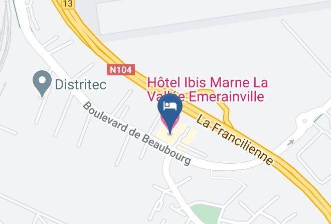 Seine Et Marne - Hotel Ibis Marne La Vallee Emerainville Maps