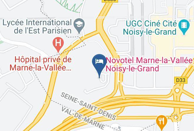 Seine St Denis - Hotel Ibis Marne La Vallee Noisy Maps