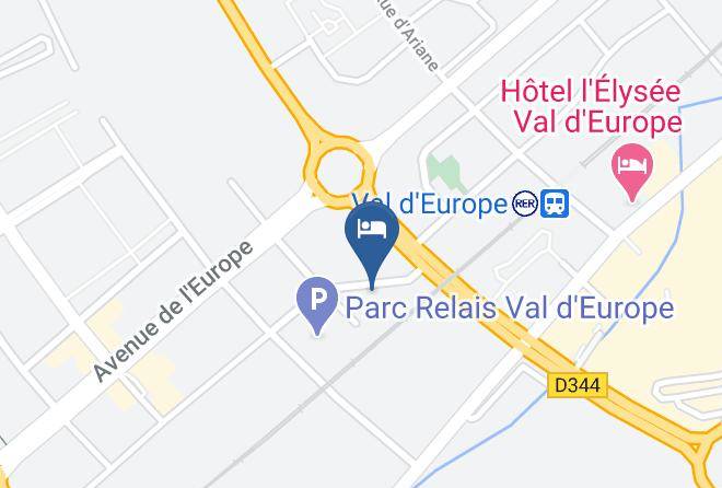 Seine Et Marne - Ibis Budget Marne La Vallee Val D'europe Maps