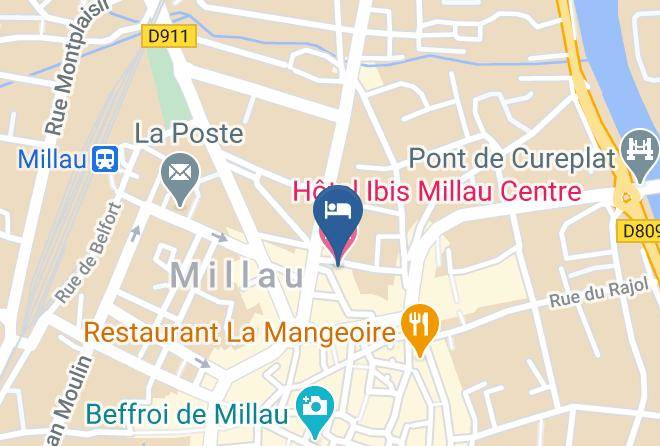 Aveyron - Hotel Ibis Millau Centre Maps