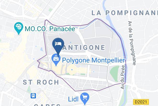 Herault - Ibis Montpellier Centre Polygone Maps