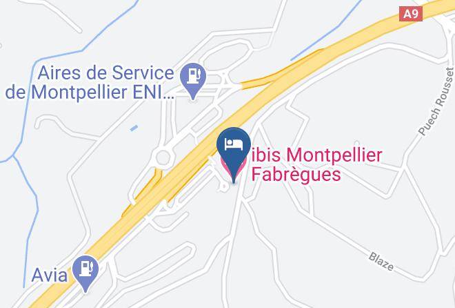 Ibis Montpellier Fabregues Map