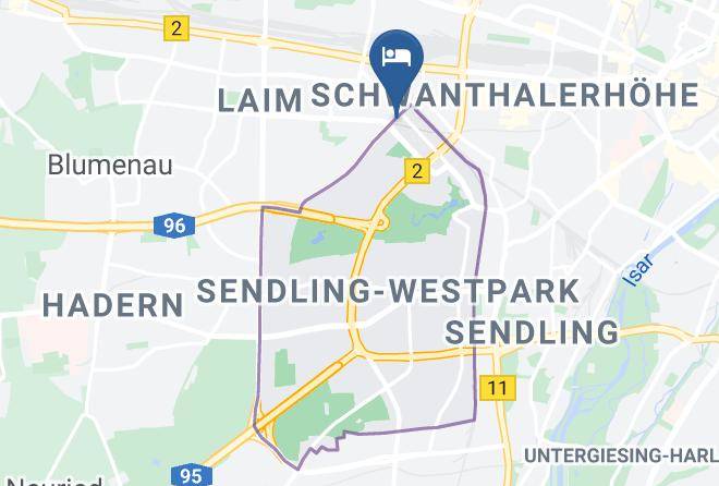 Munich District - Hotel Ibis Munchen City West Maps