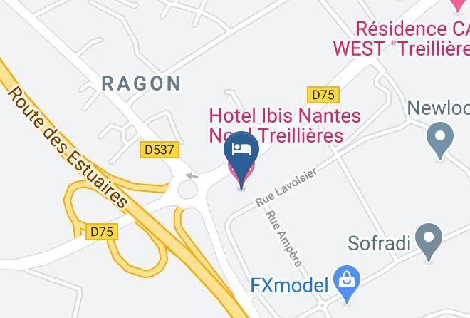 Loire Atlantique - Hotel Ibis Nantes Nord Treillieres Maps