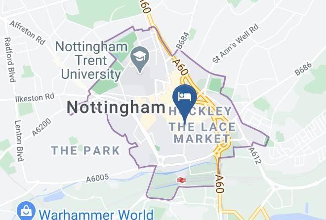 Nottingham City - Hotel Ibis Nottingham Centre Maps