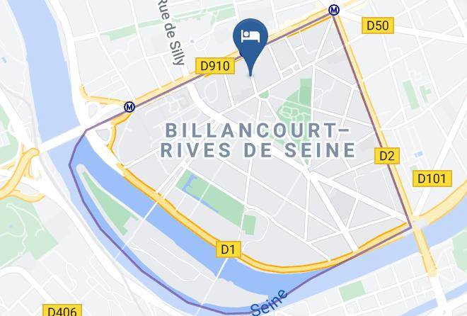 Hauts De Seine - Hotel Ibis Paris Boulogne Billancourt Maps