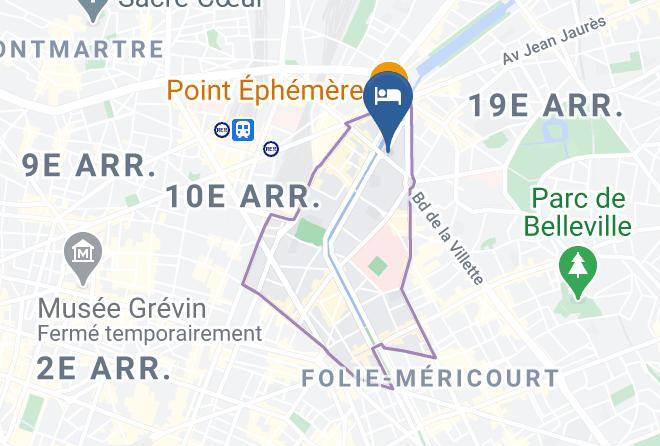 Ibis Paris Canal Saint Martin Map