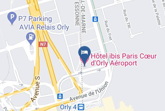 Val De Marne - Hotel Ibis Paris Coeur D'orly Aeroport Maps