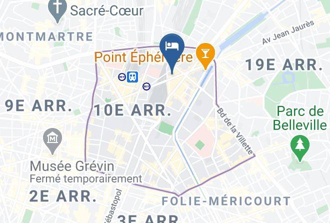 Paris - Hotel Ibis Paris Gare Du Nord Chateau Landon 10eme Maps