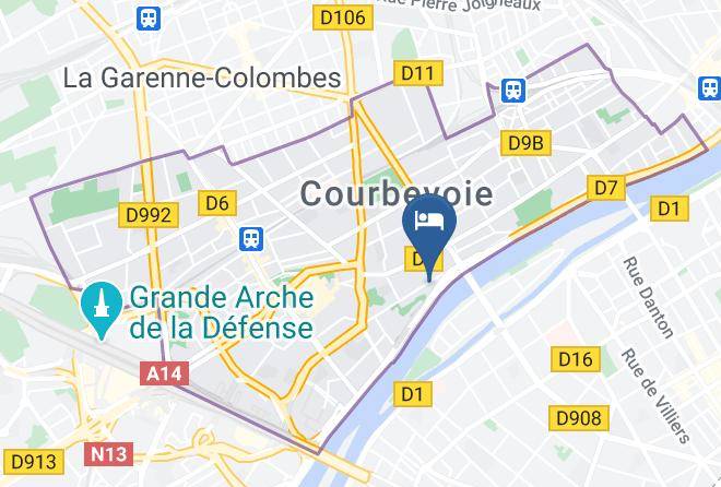 Hauts De Seine - Ibis Paris La Defense Courbevoie Maps