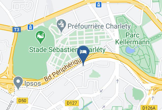 Val De Marne - Hotel Ibis Paris Porte D'italie Maps