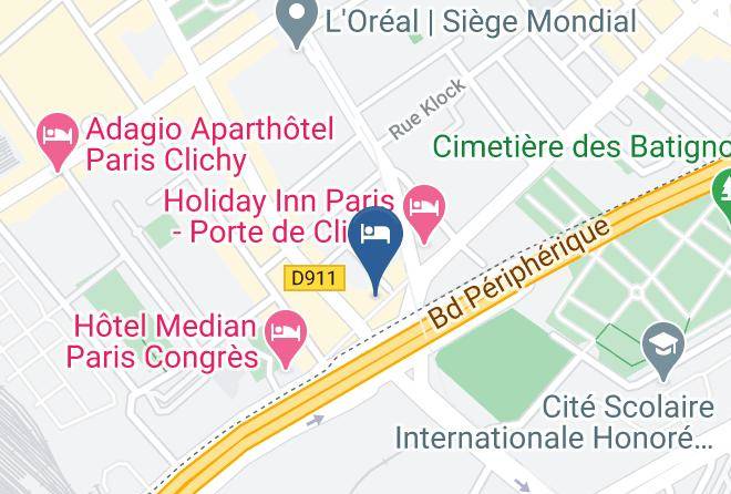 Hauts De Seine - Hotel Ibis Paris Porte De Clichy Centre Maps