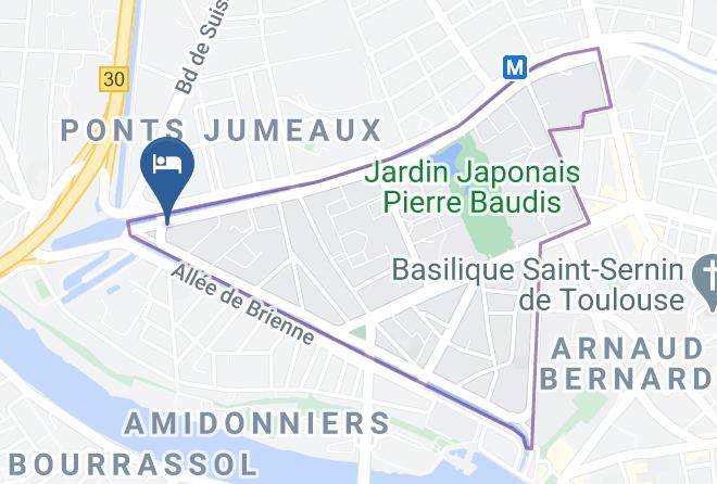 Haute Garonne - Hotel Ibis Ponts Jumeaux Maps