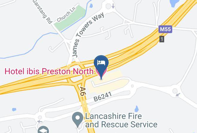 Hotel Ibis Preston North Map