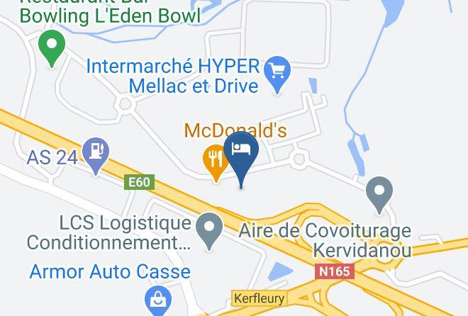 Finistere - Hotel Ibis Quimperle Maps