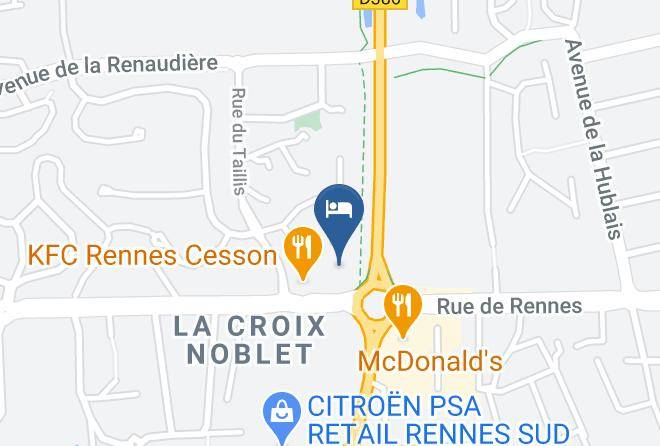 Ibis Rennes Beaulieu Map