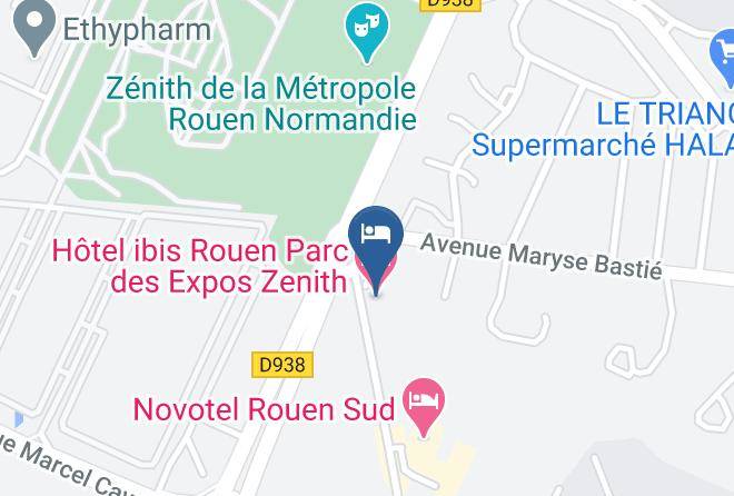Seine Maritime - Hotel Ibis Rouen Parc Des Expos Zenith Maps
