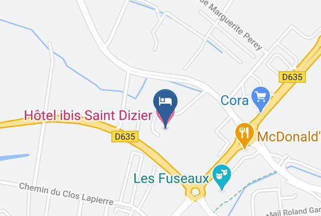 Haute Marne - Ibis Saint Dizier Maps