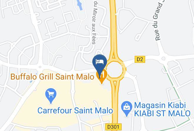 Hotel Ibis Saint Malo La Madeleine Map
