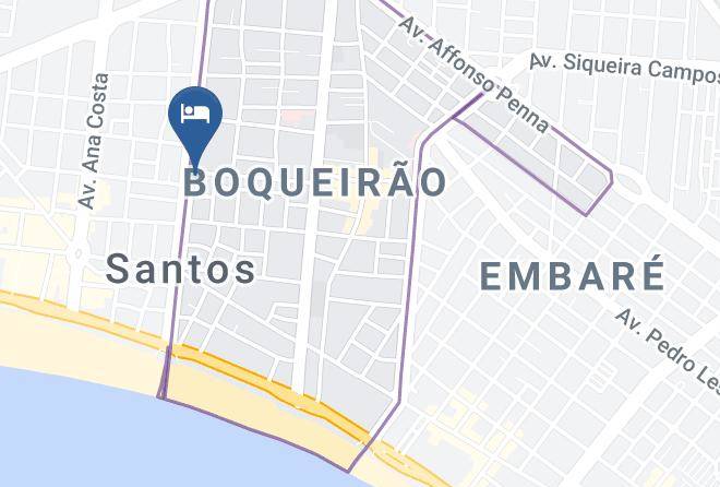 Santos - Ibis Santos Gonzaga Praia Maps
