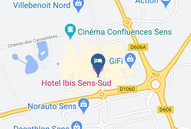Yonne - Ibis Sens Hotel Maps