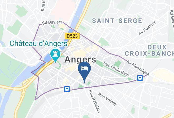 Maine Et Loire - Hotel Ibis Styles Angers Centre Gare Maps