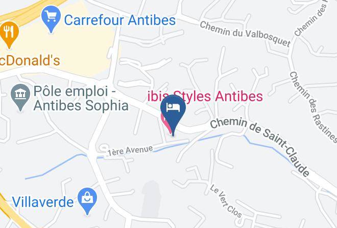Maritime Alps - Ibis Styles Antibes Maps