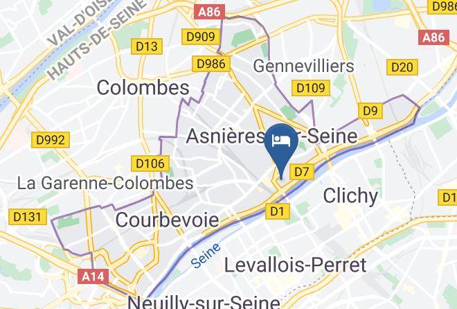 Hauts De Seine - Hotel Ibis Styles Asnieres Centre Maps