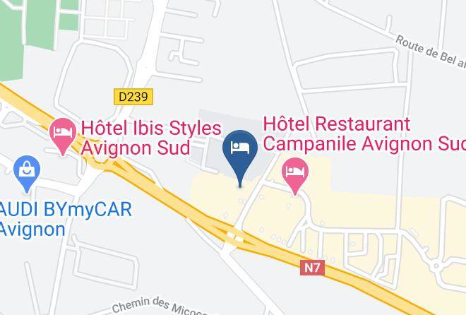 Vaucluse - Hotel Ibis Avignon Sud Maps