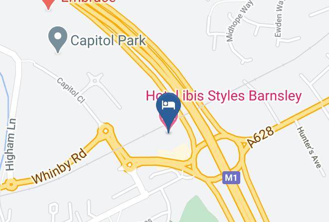Barnsley - Hotel Ibis Styles Barnsley Maps