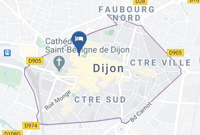 Cote D Or - Hotel Ibis Styles Dijon Central Maps