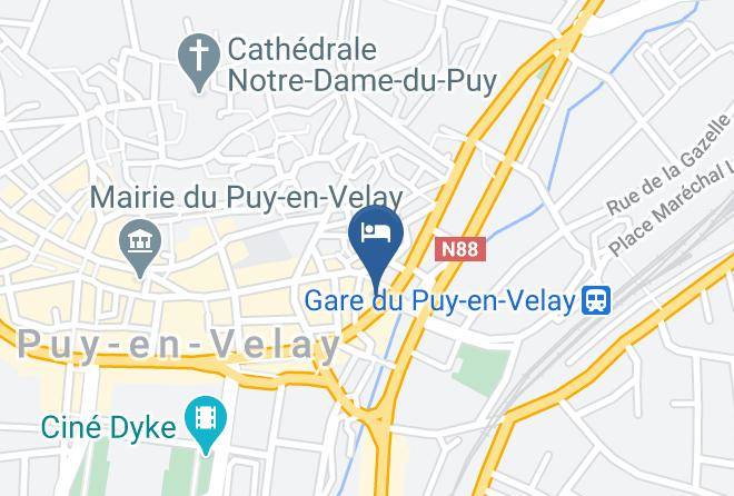 Haute Loire - Hotel Ibis Styles Le Puy En Velay Maps