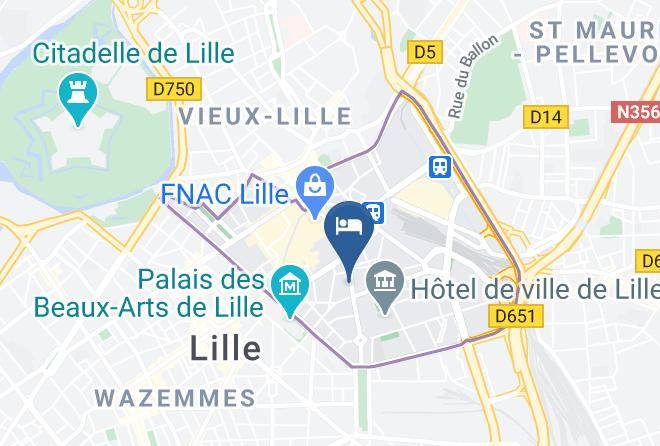 Nord - Hotel Ibis Styles Lille Centre Gare Beffroi Maps