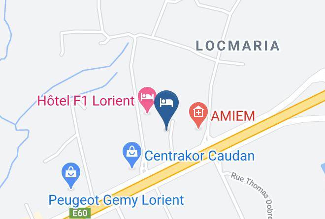 Morbihan - Hotel Ibis Styles Lorient Caudan Maps