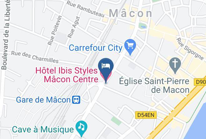 Saone Et Loire - Hotel Ibis Styles Macon Centre Maps