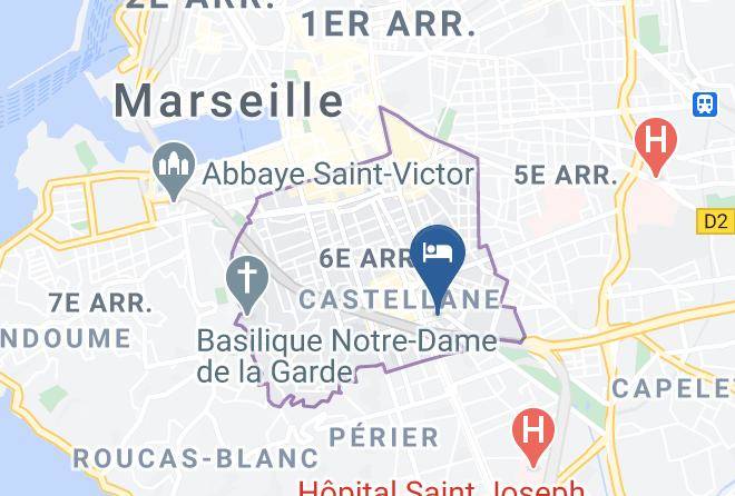 Bouches Du Rhone - Hotel Ibis Styles Marseille Centre Prado Castellane Maps