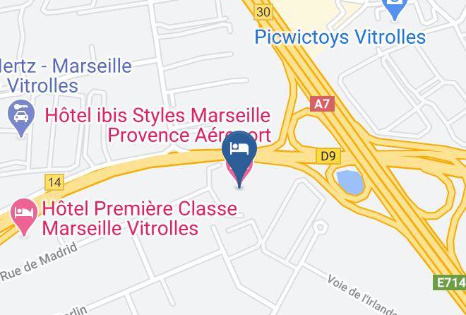 Bouches Du Rhone - Hotel Ibis Styles Marseille Provence Aeroport Maps