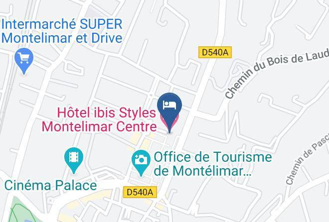 Drome - Hotel Ibis Styles Montelimar Centre Maps