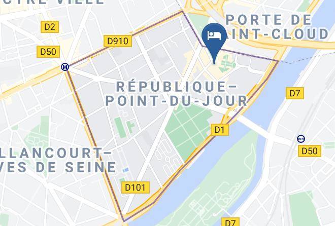 Hauts De Seine - Apparthotel Mercure Paris Boulogne Maps
