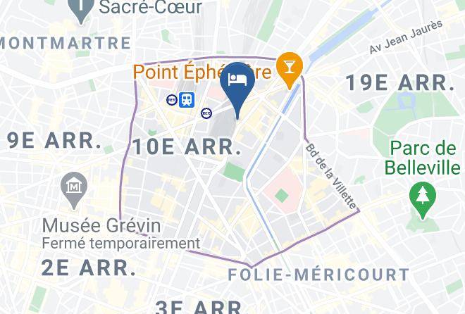 Paris - Hotel Ibis Styles Paris Gare De L'est Chateau Landon Maps