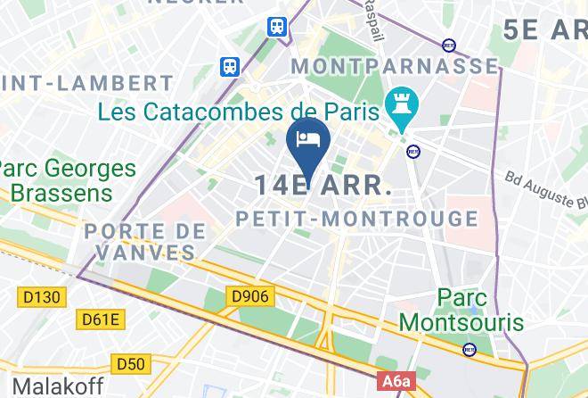 Paris - Hotel Ibis Styles Paris Alesia Montparnasse Maps