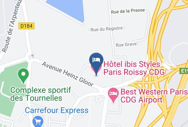 Val D Oise - Hotel Ibis Styles Paris Roissy Cdg Maps