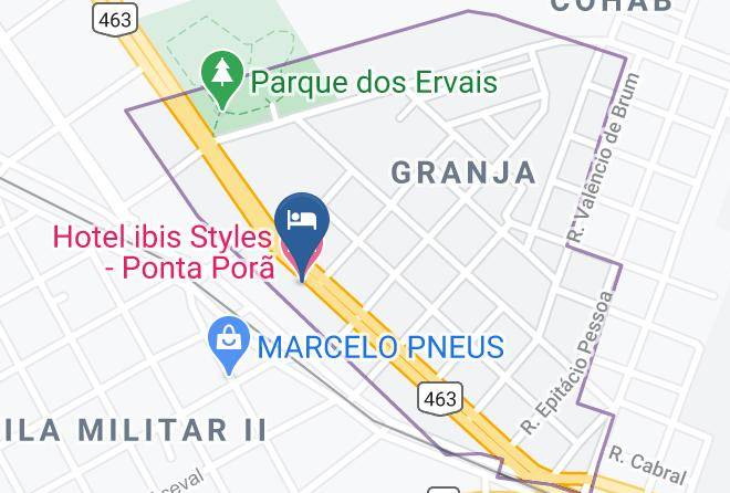 Ponta Pora - Hotel Ibis Styles Ponta Pora Maps