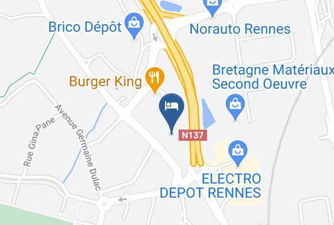 Ille Et Vilaine - Hotel Ibis Styles Rennes Saint Gregoire Maps
