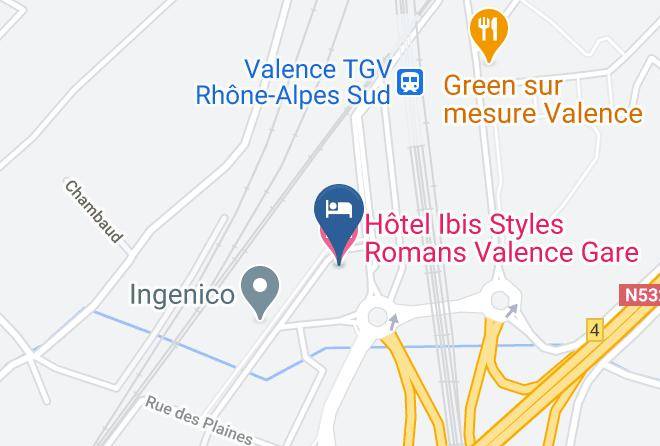 Drome - Hotel Ibis Styles Romans Valence Gare Maps