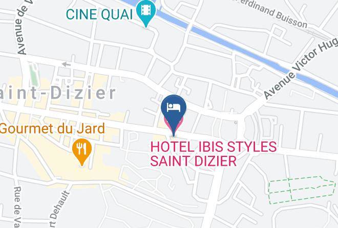 Haute Marne - Hotel Ibis Styles Saint Dizier Maps