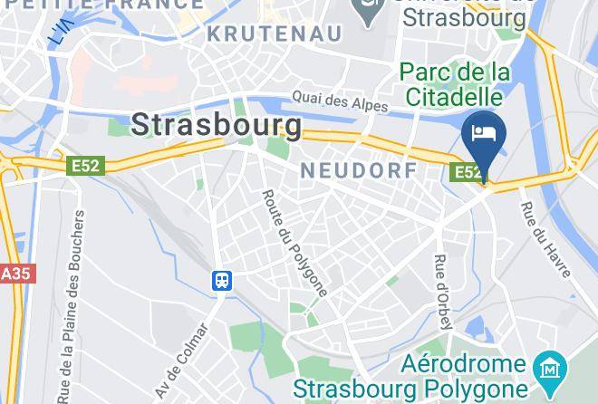 Bas Rhin - Hotel Ibis Styles Strasbourg Avenue Du Rhin Maps