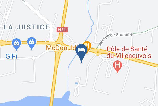 Lot Et Garonne - Hotel Ibis Styles Villeneuve Sur Lot Maps
